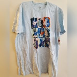 Ben Sherman guitar print shirt NEW